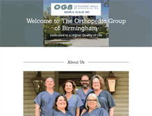 Tablet Screenshot of orthobirmingham.com